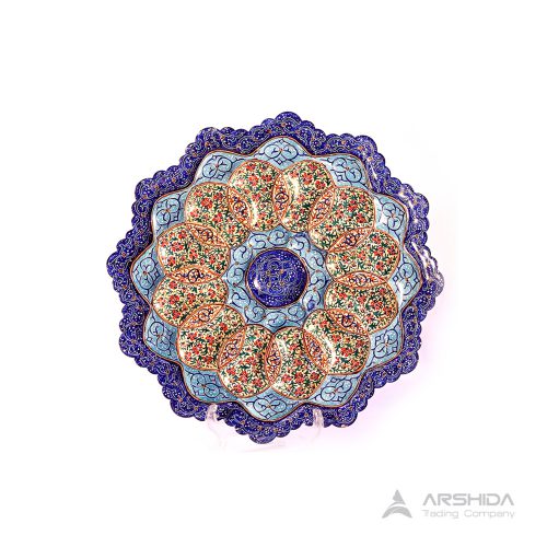 arshidacraft peactures15 500x500 - Enamel plate