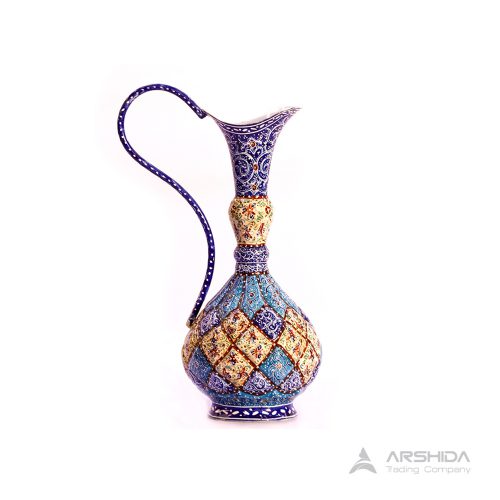 arshidacraft peactures18 500x500 - Enamel vase