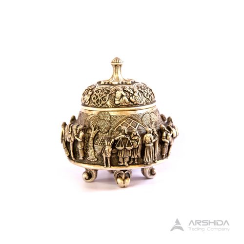 arshidacraft peactures2 500x500 - Luxury silver chocolate dish