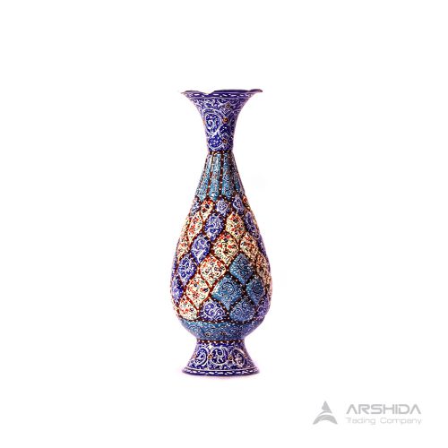 arshidacraft peactures22 500x500 - Enamel vase