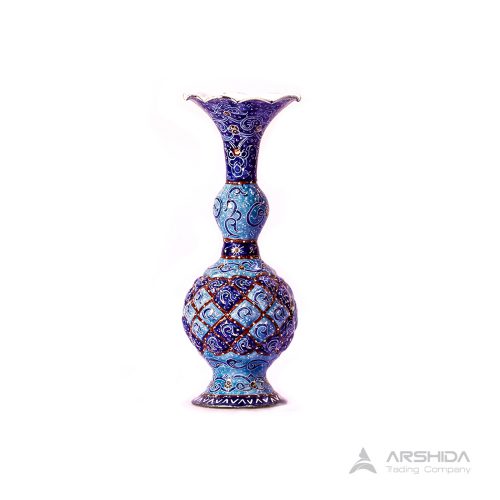 arshidacraft peactures23 500x500 - Enamel vase