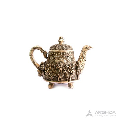 arshidacraft peactures7 500x500 - Special and luxurious silver teapot